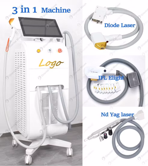 3 in 1 Laser IPL ND YAG Tattoo Permanent Diode Lase Hair Removal Device